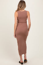 PinkBlush Taupe V - Neck Tank Maternity Maxi DressEveretts Place