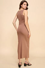 PinkBlush Taupe V - Neck Tank Maxi DressEveretts Place