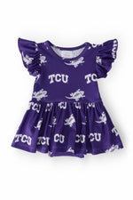 Mila & Rose ® TCU Purple Frog Flutter Twirl Bodysuit - 