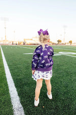 Mila & Rose ® TCU Purple Frog Satin Jacket - 