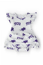 Mila & Rose ® TCU White Frog Flutter Twirl Bodysuit - 