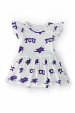Mila & Rose ® TCU White Frog Flutter Twirl Bodysuit - 