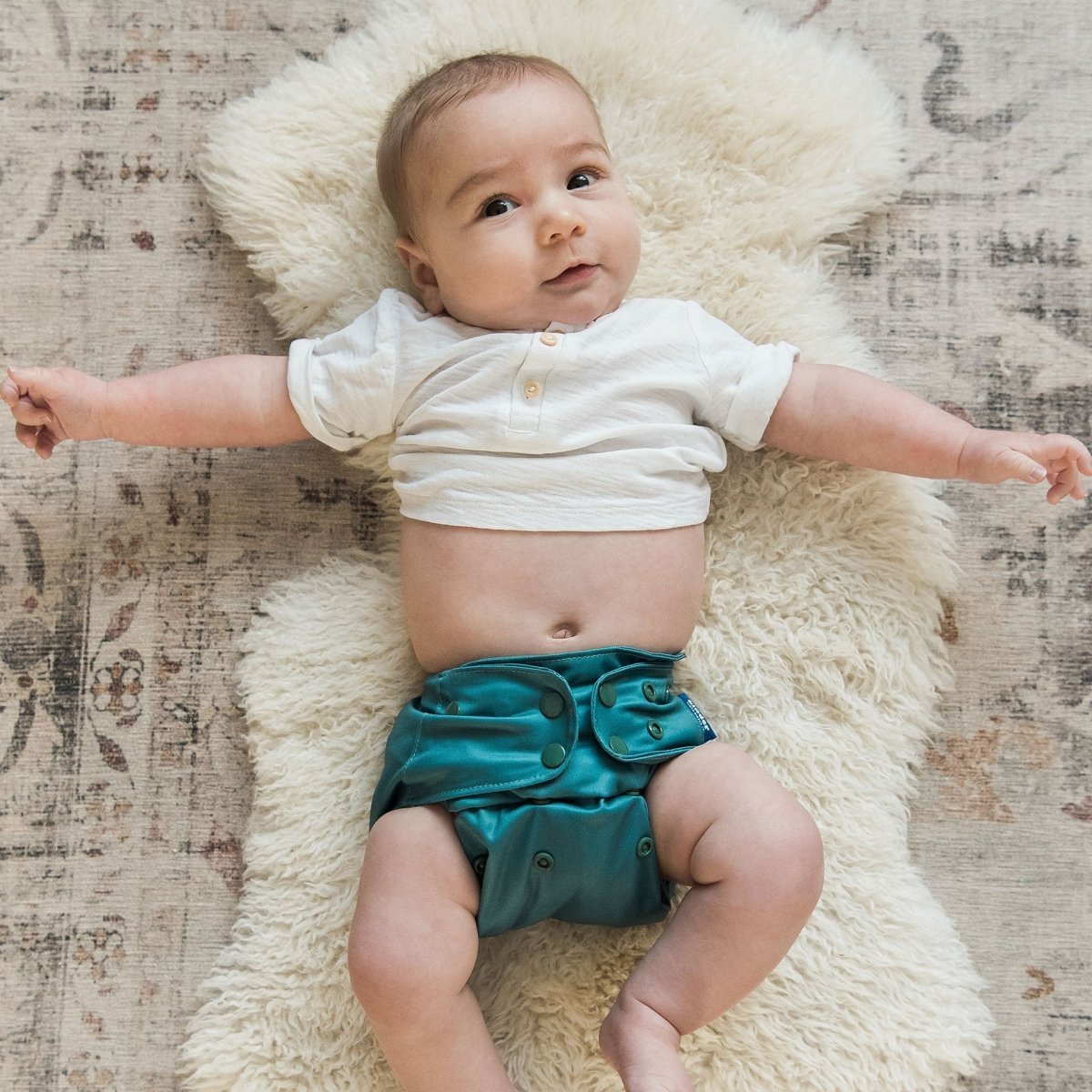 Solid Color: Essentials Pocket Cloth Diaper with Athletic Wicking Jersey, Grows with your Baby - Everetts Place Boutique -