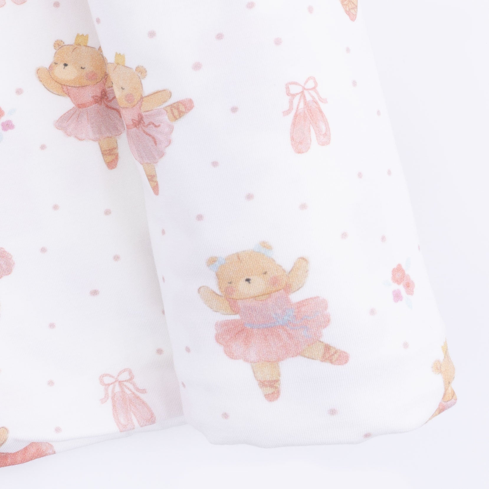 Angel Dear Teddy Bear Ballerina - Swaddle Blanket - 
