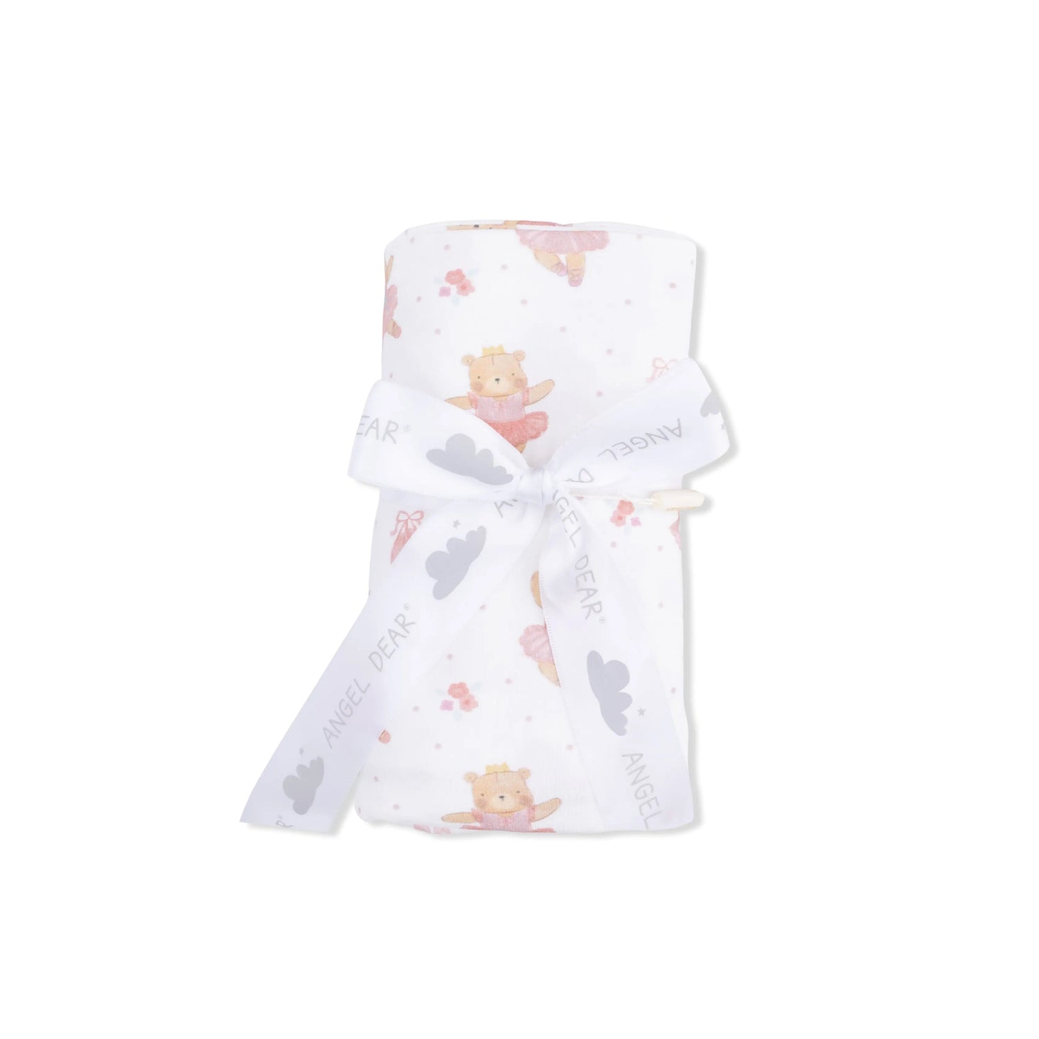 Angel Dear Teddy Bear Ballerina - Swaddle Blanket - 