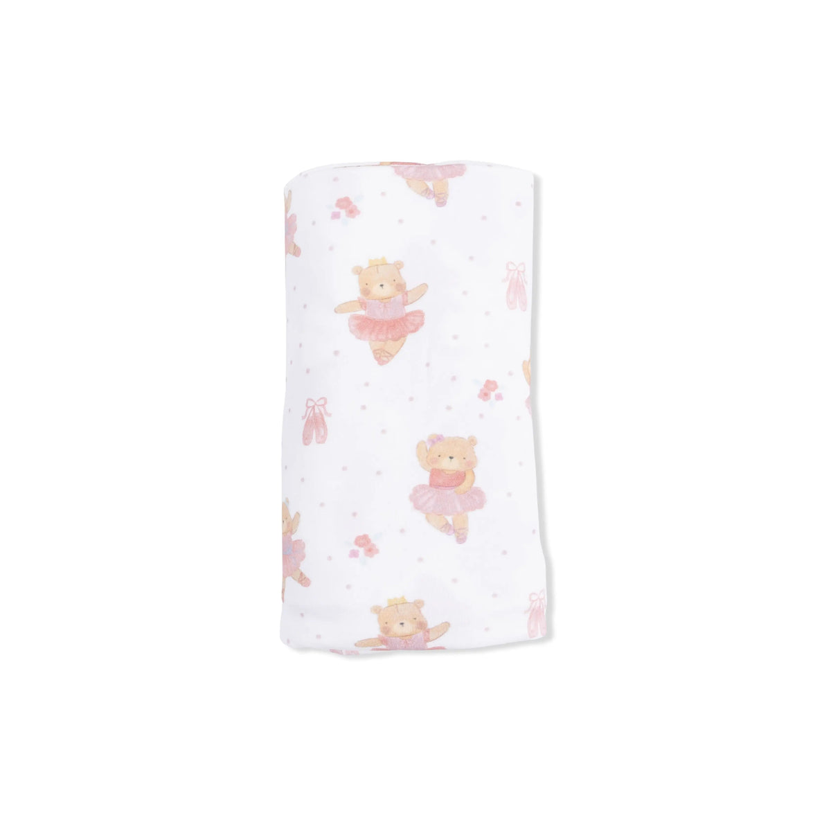 Angel Dear Teddy Bear Ballerina - Swaddle Blanket - 