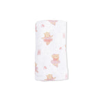 Angel Dear Teddy Bear Ballerina - Swaddle Blanket - 