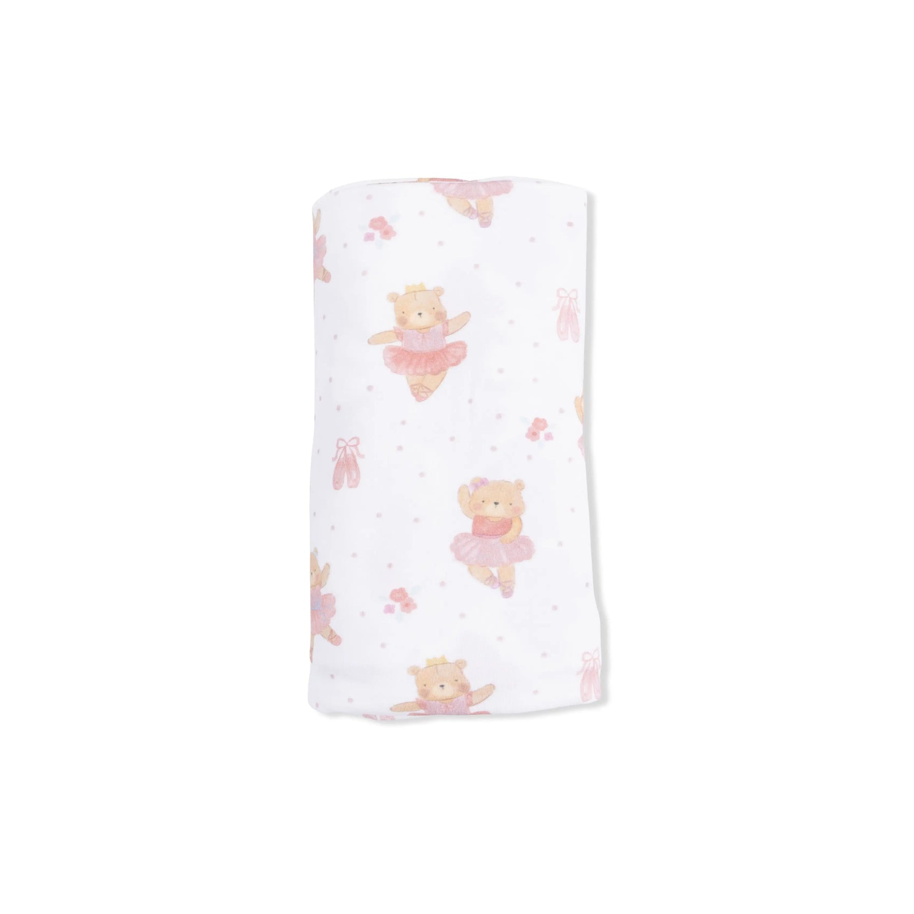 Angel Dear Teddy Bear Ballerina - Swaddle Blanket - 
