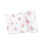 Angel Dear Teddy Bear Ballerina - Swaddle Blanket - 