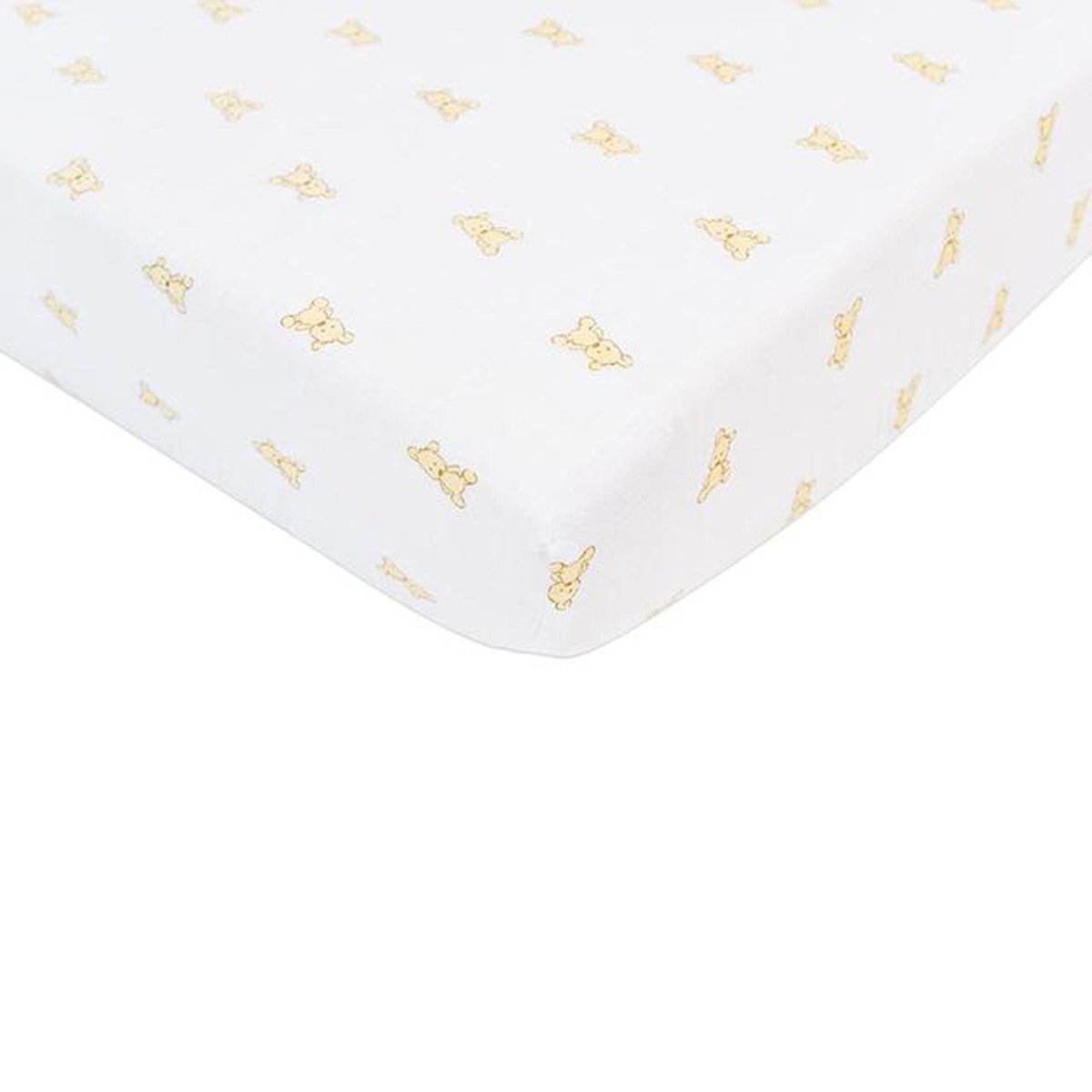 Newcastle Classics Teddy Bear Cotton Muslin Crib Sheet with Soft Breathable Comfort for Babies - 
