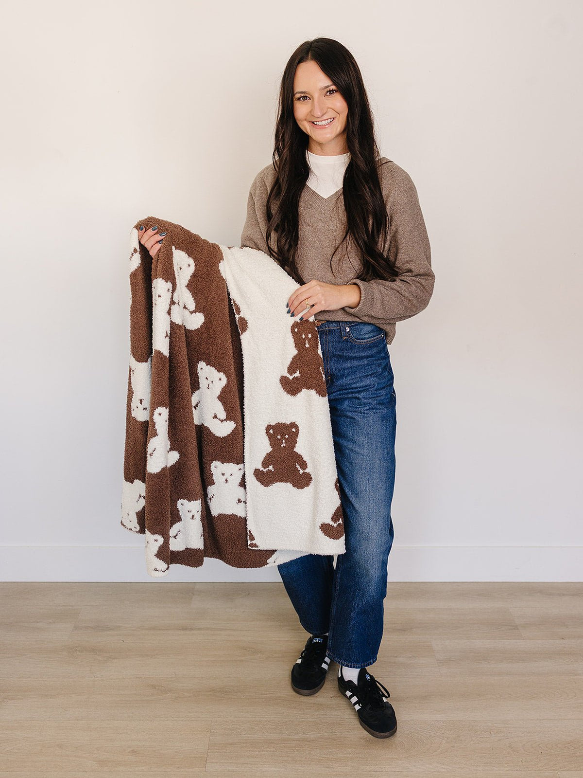 Mebie Baby Teddy Bear Plush Blanket - 