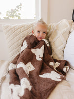 Mebie Baby Teddy Bear Plush Blanket - 