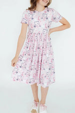 Mila & Rose ® Tee Time S/S Pocket Twirl Dress - 