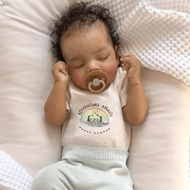 Finn + Emma Graphic Bodysuit For Babies Buttery Soft Organic Cotton With Easy Snap Fasteners And Non Toxic Dyes Finn + Emma 