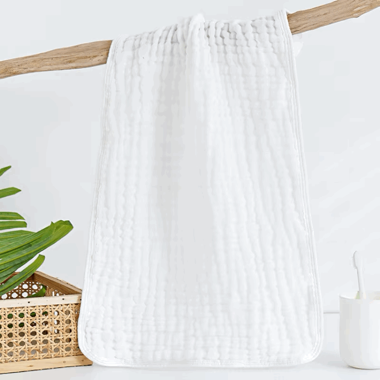 Muslin Baby Burp Cloths – 6-Layer Cotton, Unisex & Soft by Rayn’s Tiny Stitches