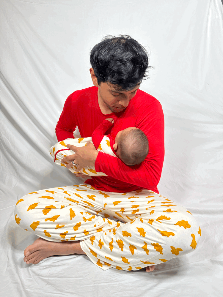 My First Roar Dinosaur Pajamas for Men | Nuggets, Soft Cozy Sleepwear by Rayn’s Tiny Stitches