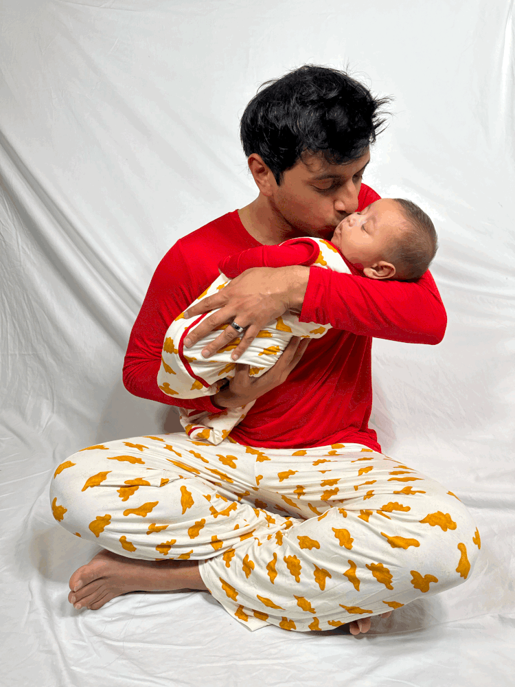 My First Roar Dinosaur Pajamas for Men | Nuggets, Soft Cozy Sleepwear by Rayn’s Tiny Stitches
