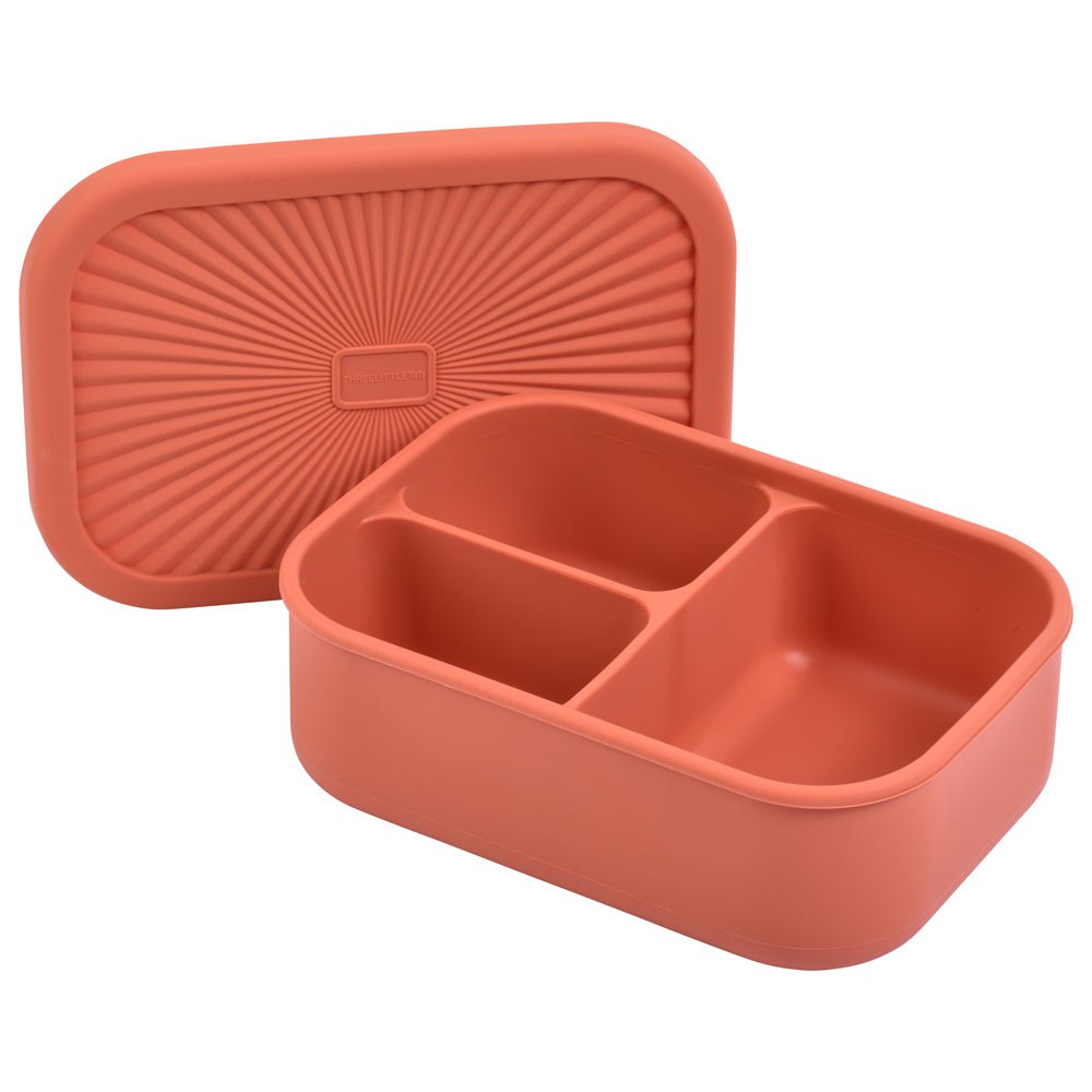 Three Little Tots Terracotta Silicone Bento Box - 