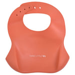 Three Little Tots Terracotta Silicone Bibs - 