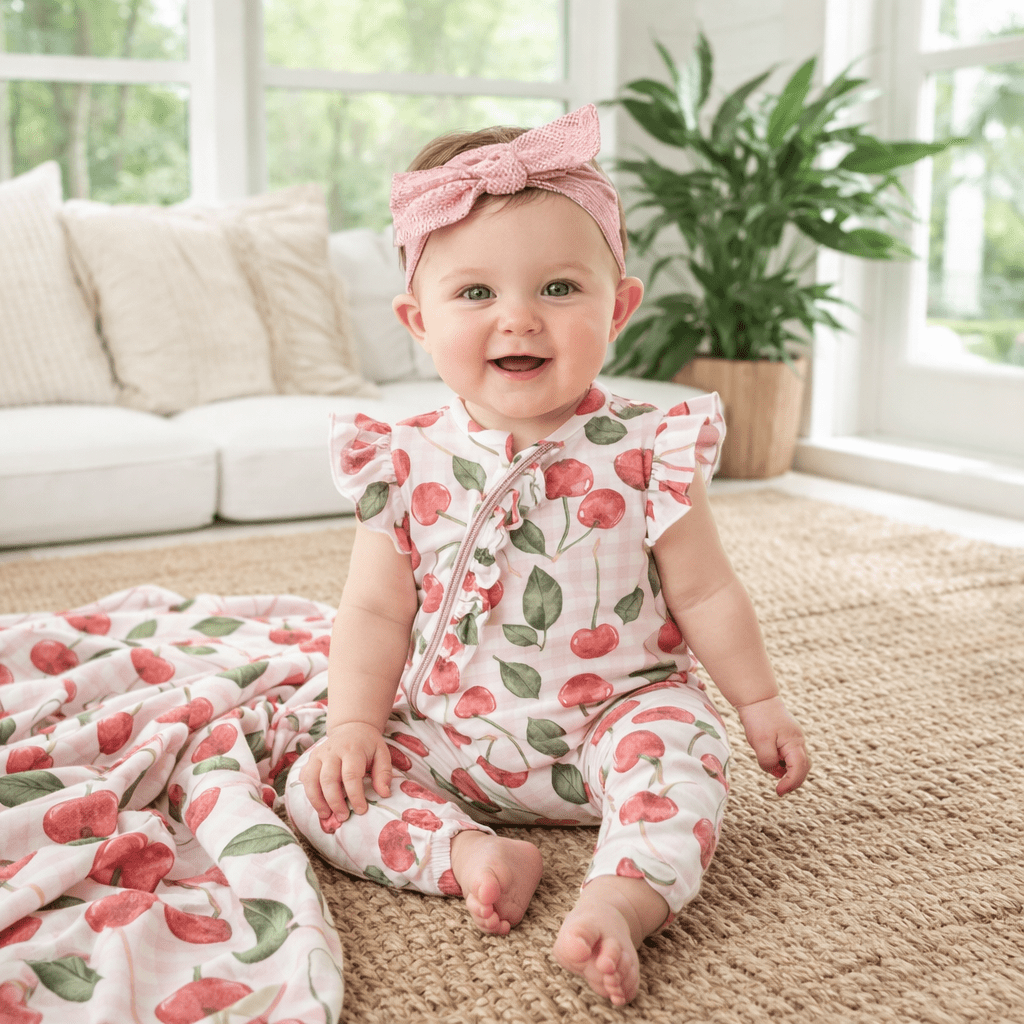 Tesa Babe Tesa Babe Baby Romper With Bamboo Zipper For Baby Girls SleepwearEveretts Place