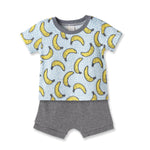 Tesa Babe Tesa Babe Bamboo Tee and Shorts Set Banana Print for BoysEveretts Place
