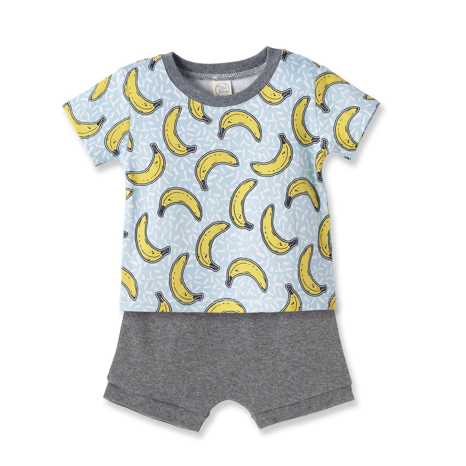 Tesa Babe Tesa Babe Bamboo Tee and Shorts Set Banana Print for BoysEveretts Place