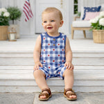 Americana Bamboo Short Baby Romper - 4th of July - Baby & Toddler Clothing, Overall, Textile, One-piece garment, Child | Everetts Place