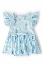 Mila & Rose ® Texas Bluebonnets S/S Flutter Twirl Bodysuit - 