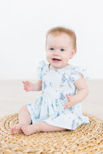 Mila & Rose ® Texas Bluebonnets S/S Flutter Twirl Bodysuit - 