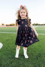 Mila & Rose ® Texas Tech Black Raider Red Flutter Twirl Dress - 