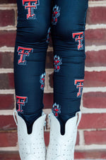 Mila & Rose ® Texas Tech Black Raider Red Leggings - 