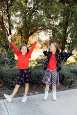 Mila & Rose ® Texas Tech Black Raider Red Twirl Skort - 