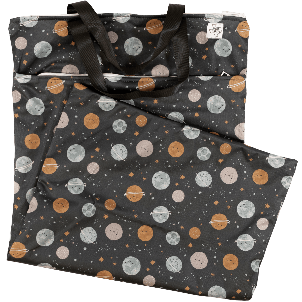 Texas Tushies Texas Tushies Large Hanging Wet Bags with Dual Pockets for Cloth Diapers - 