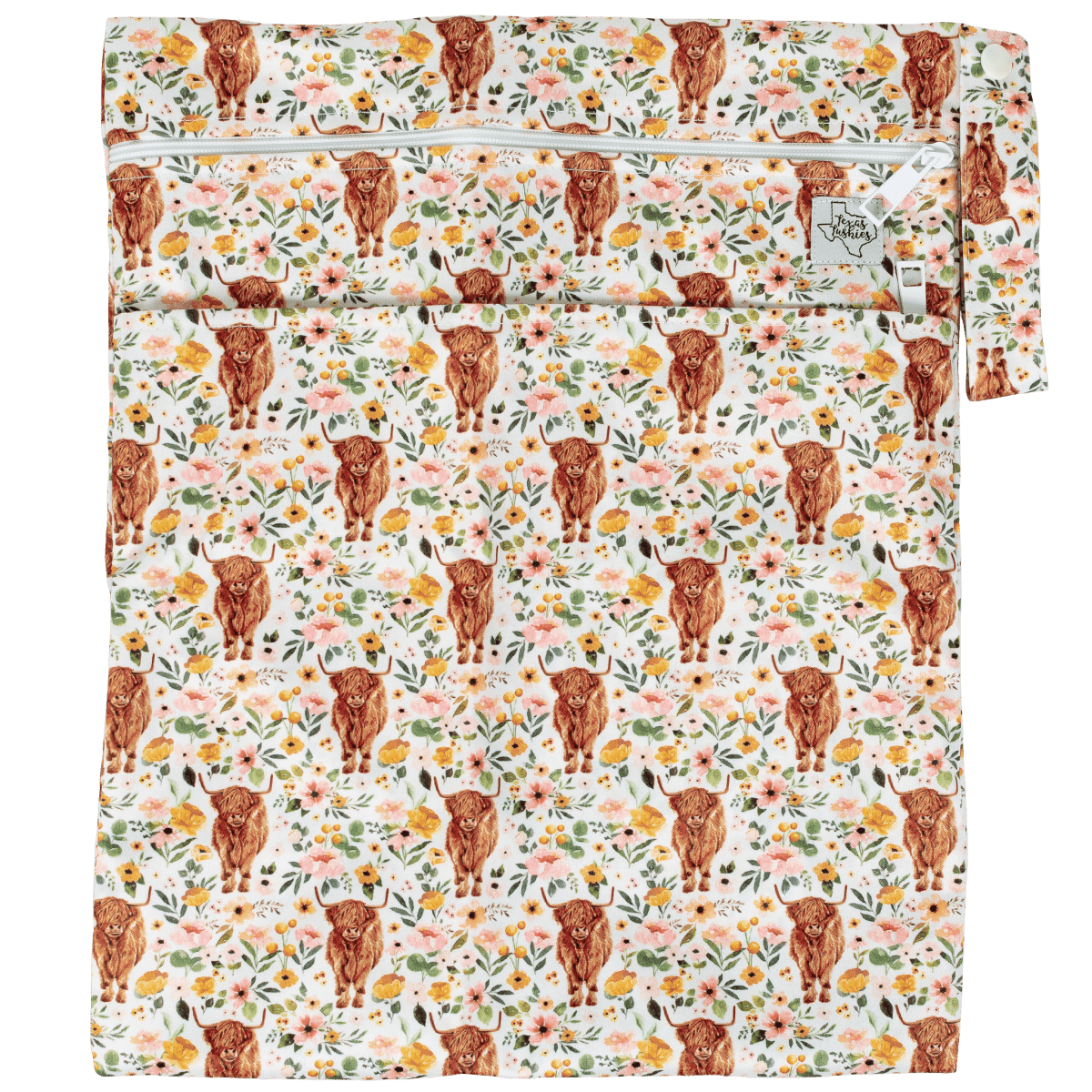 Texas Tushies Texas Tushies Wet Dry Bag with Two Compartments for Cloth Diapering - 