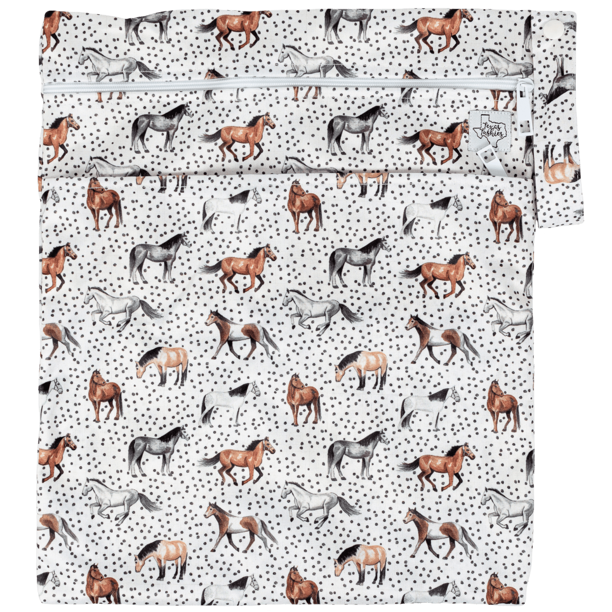 Texas Tushies Texas Tushies Wet Dry Bag with Two Compartments for Cloth Diapering - 