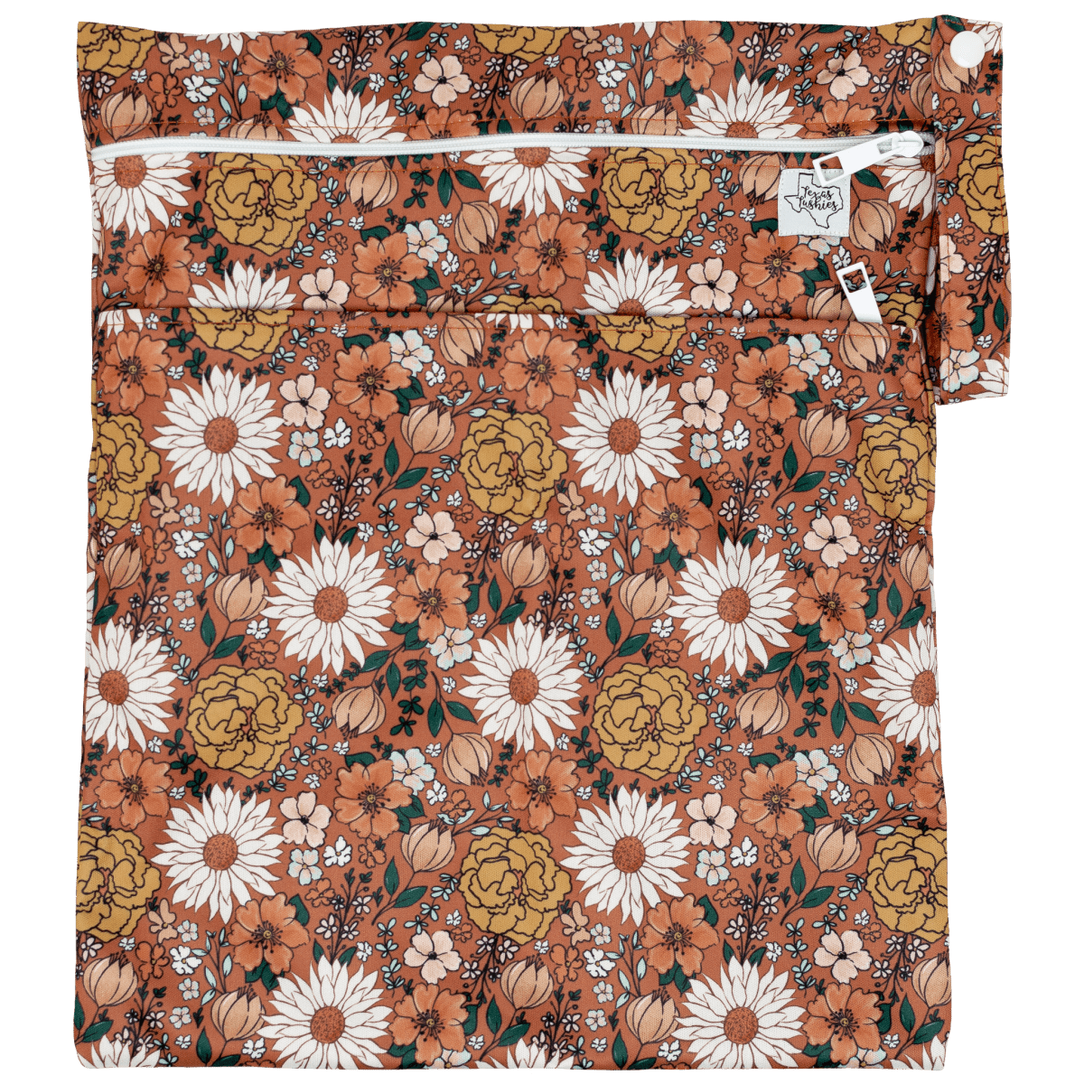 Texas Tushies Texas Tushies Wet Dry Bag with Two Compartments for Cloth Diapering - 