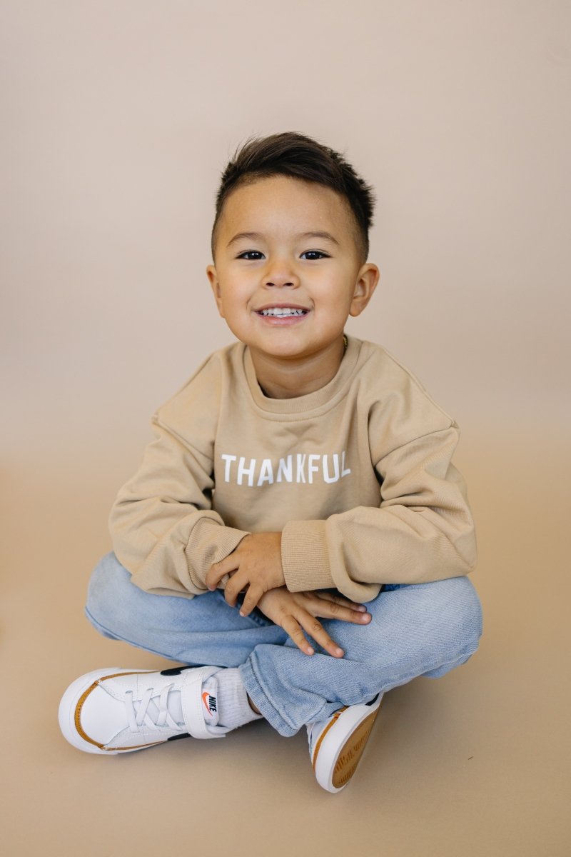 Little Joy Co. Thankful Crewneck Sweatshirt - 