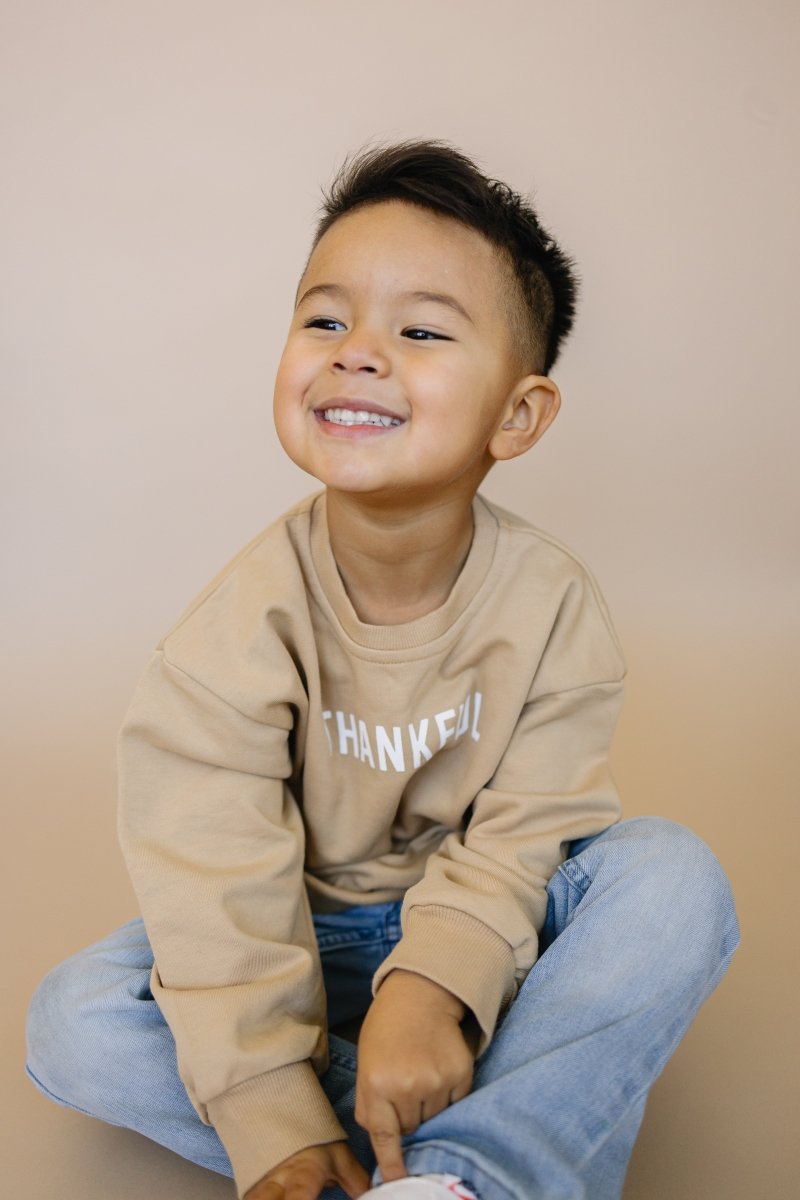 Little Joy Co. Thankful Crewneck Sweatshirt - 