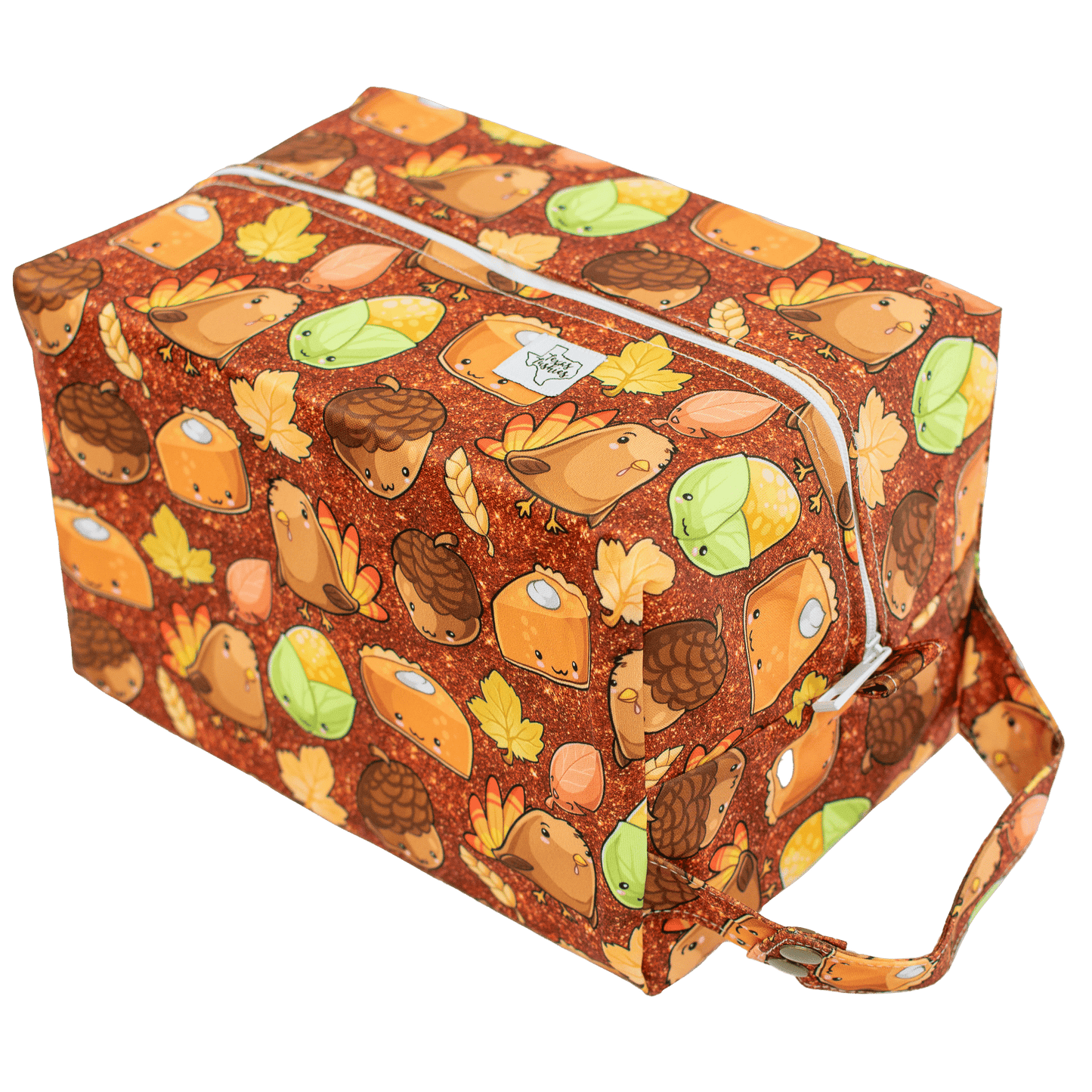 Thanksgiving Cuties Diaper Pod with Dual Layer PUL and Snap Handle Texas Tushies