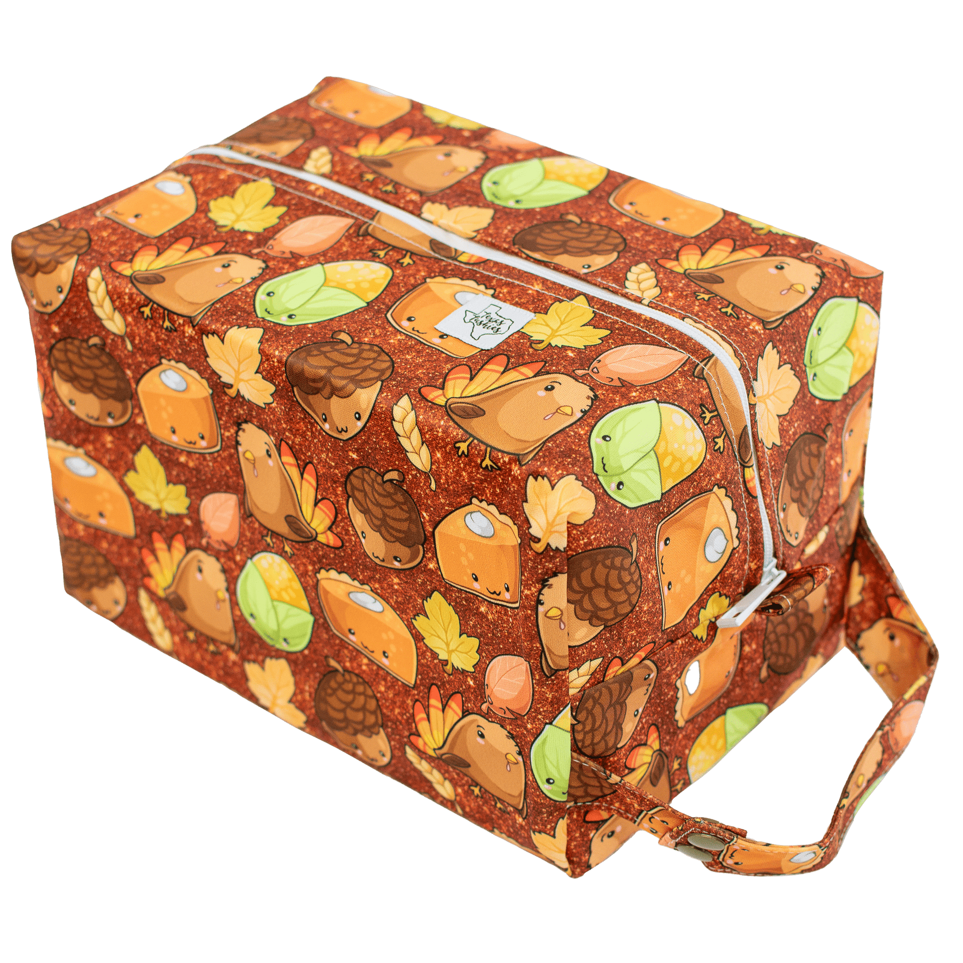 Thanksgiving Cuties Diaper Pod with Dual Layer PUL and Snap Handle Texas Tushies