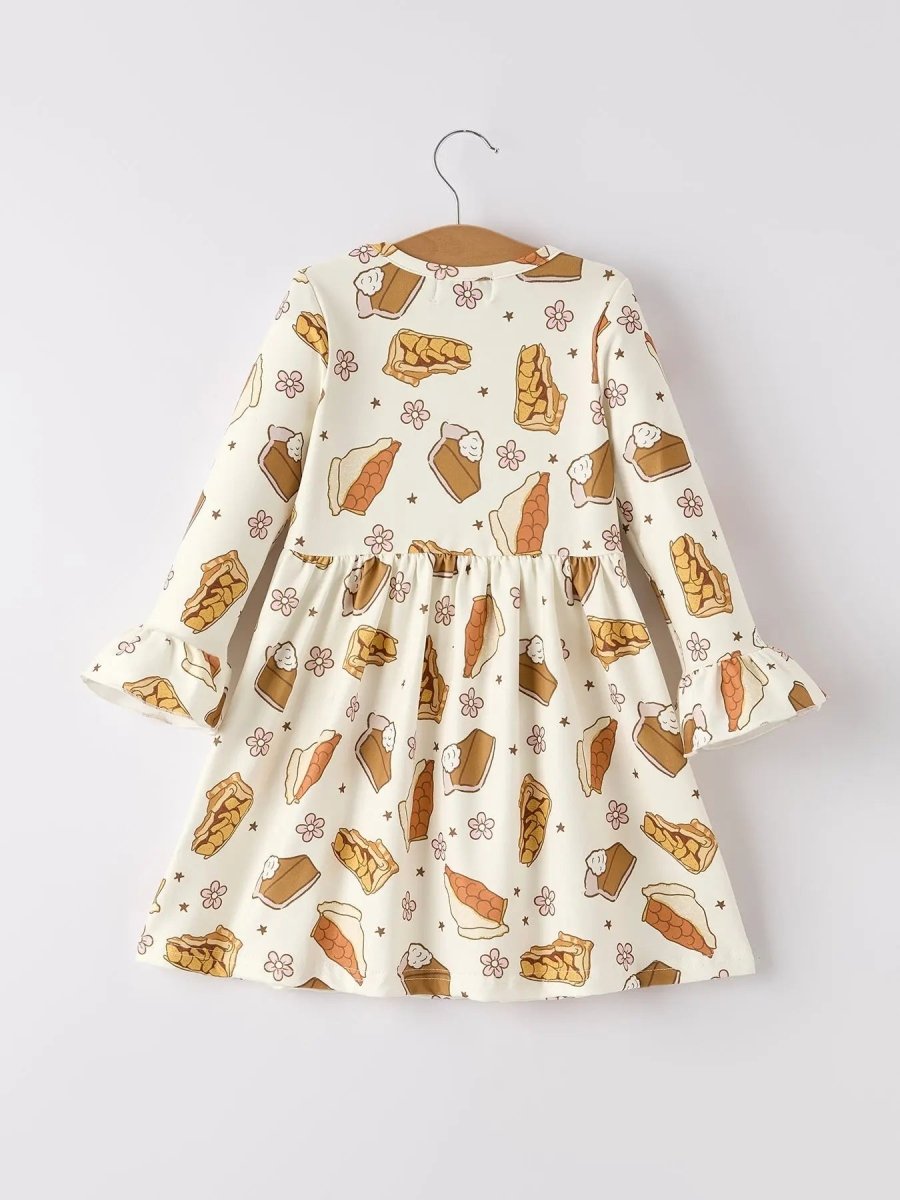 Rylee Faith Designs Thanksgiving Day Cute Baking Design Girls Dress - Everetts Place Boutique - 