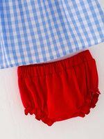 Rylee Faith Designs Thanksgiving Farm Smocking Embroidered Girls Outfits - Everetts Place Boutique - 