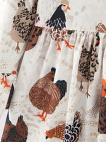 Rylee Faith Designs Thanksgiving Print Girls Dress for Holiday Celebrations - Everetts Place Boutique - 