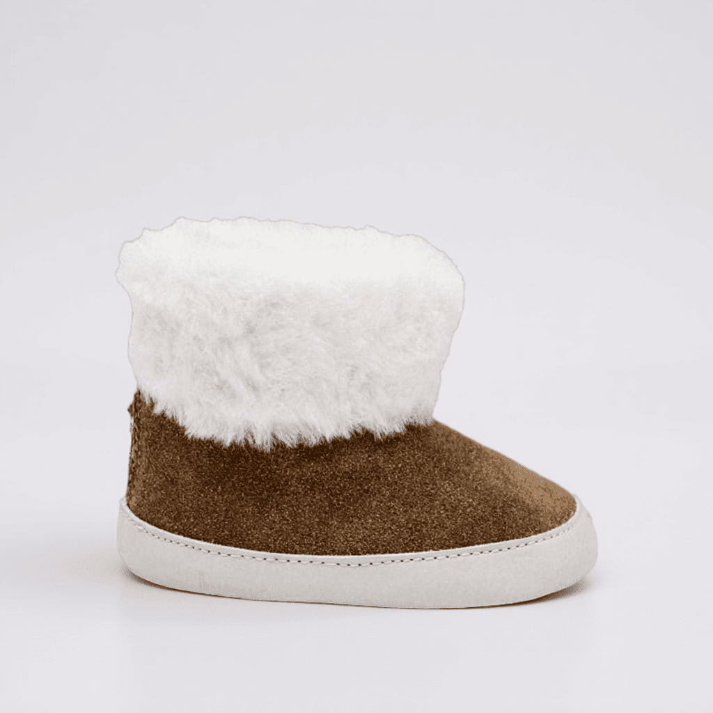 The Ari Boot - White, Wool, Fur, Woolen, Natural material | Everetts Place