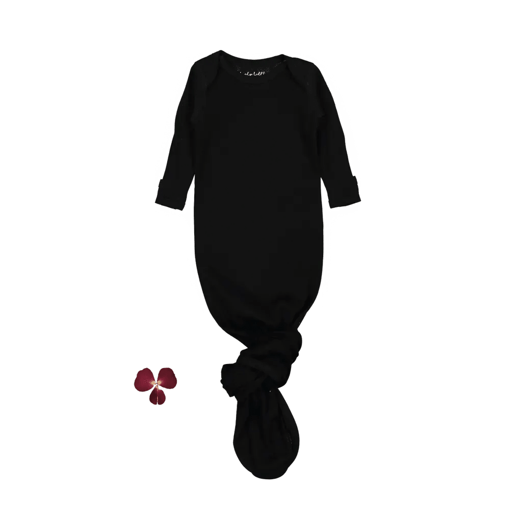 Lovely Littles The Baby Gown - Black - 