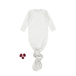 The Baby Gown - Oatmeal - Sleeve, White, Textile, Baby & Toddler Clothing, One-piece garment | Everetts Place