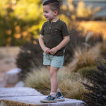 The Blake organic leather baby moccasins