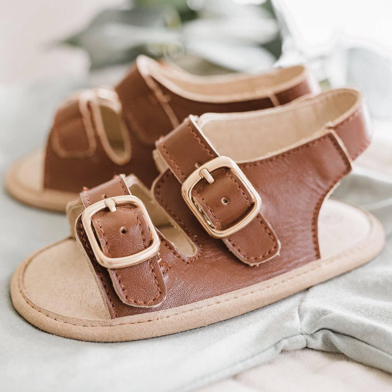 Little Love Bug Co. The Charley organic sage green baby shoes
