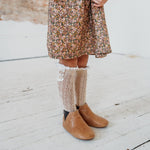 Little Love Bug Co. The Chelsea organic baby tan Chelsea boots.