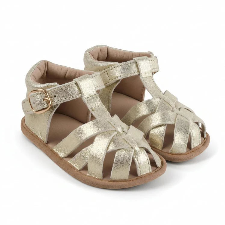 Little Love Bug Co. baby tan Closed Toe Sandal